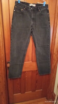 Vtg 90's Levi's 550 Black Relaxed Fit Jeans Men's SZ 36 Vtg 90's Levi's 550 Black Relaxed Fit Jeans Men's SZ 36