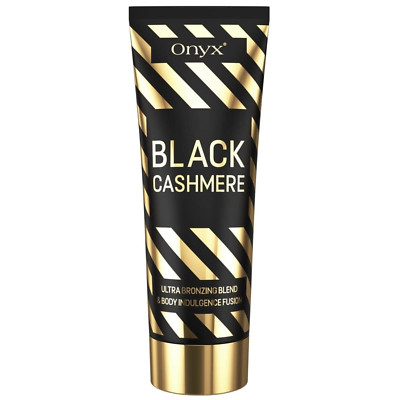 Onyx Black Cashmere Sonnenbankcreme mit Bronzer & Koffein für Bräune 200 ml
