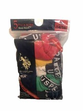 U.S. Polo Assn. 5 Pk Boys Boxer Briefs XL 14/16 New Multiple Colors