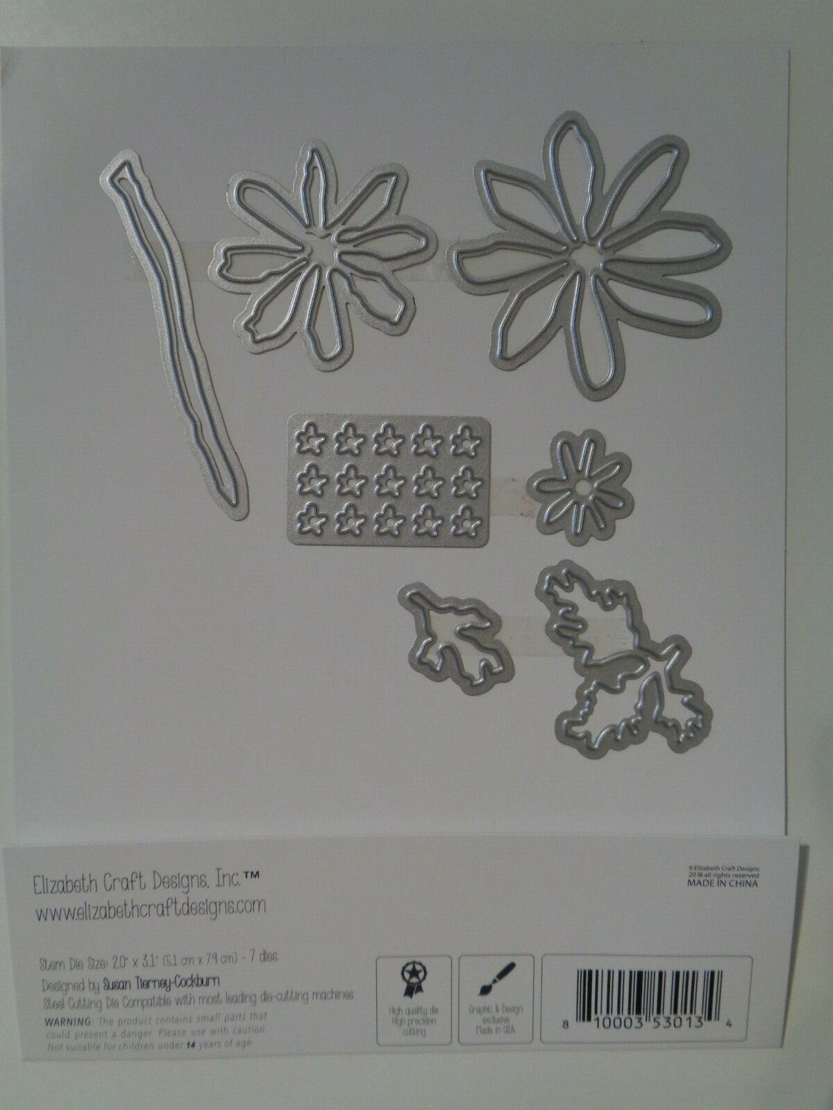 Elizabeth Craft Designs Garden Notes Grecian Windflower Build A 