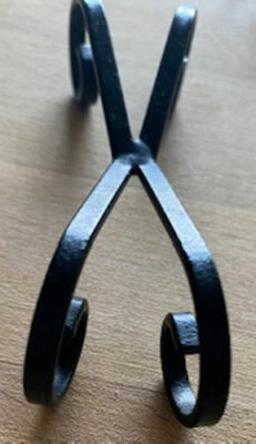 6 PORTE COUTEAUX FER FORGÉ vintage