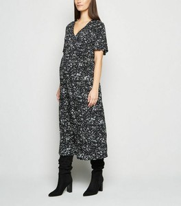 new look black maternity dress