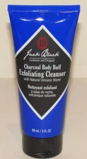 Jack Black Charcoal Body Buff Exfoliating Cleanser 3 Oz 88 mL Deluxe Travel Size