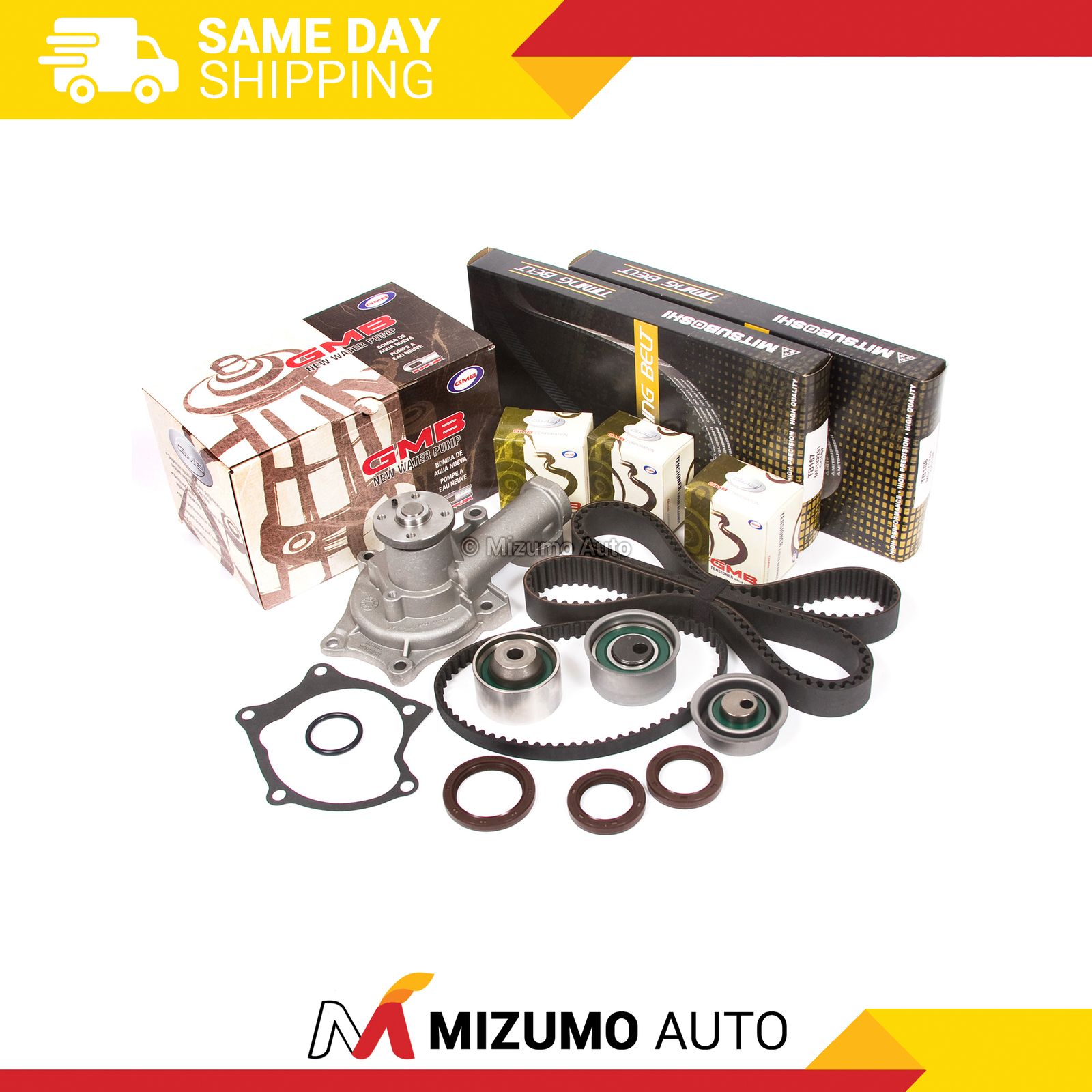 Timing Belt Kit Water Pump Fit 89-94 Mitsubishi 4G63 G63T