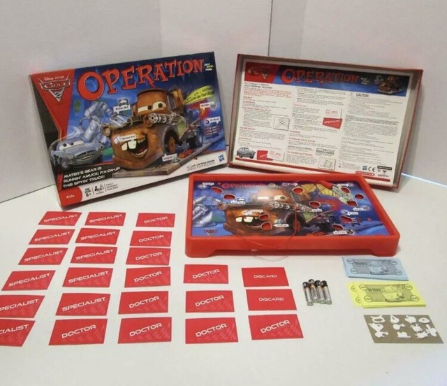 Disney Pixar Cars 2 MATER TRUCK Operation Silly Skill Game eBay