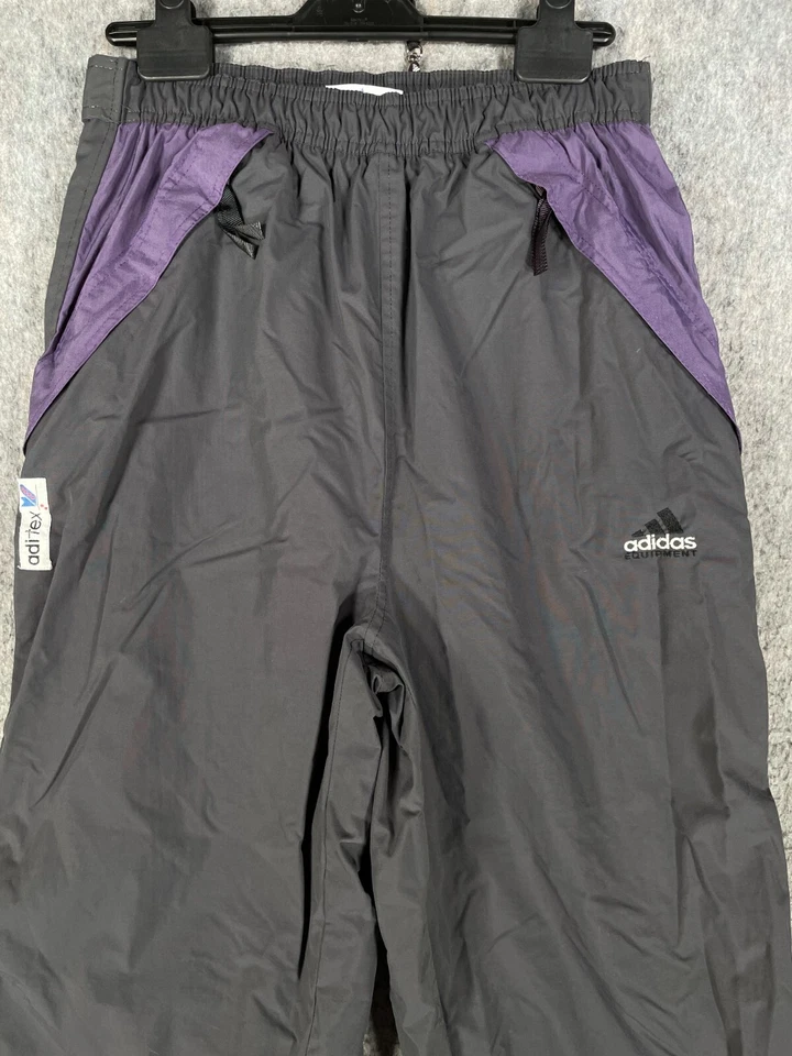 Pantalón Adidas Vintage Mujer Grande Gris Púrpura Años 90 Equipo Aditex Goretex Foto 2 de 4