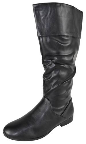 Forever lässige halbhohe Damenstiefel seitlicher Reißverschluss versteckter Gummizug GENTLE-61 schwarz - Bild 1 von 4
