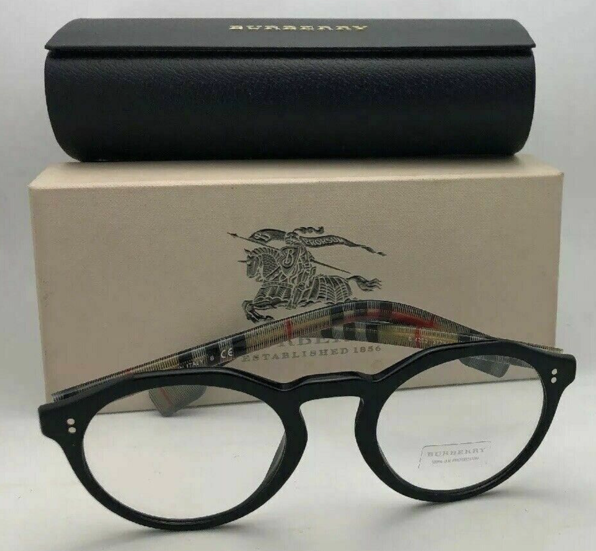 New BURBERRY Reading Glasses B 4280 3773/1W 50-22 145 Shiny Black