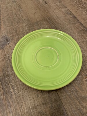 Fiesta Rare Chartreuse Retired Saucer Post 86 Lemongrass Fiestaware