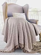 Coperta in tessuto di fango di cotone decorazione divano telaio a mano Boho b...