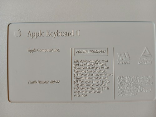 Vintage Apple Keyboard II M0487 Beige M0487LL/A NOS NEW - Picture 5 of 13