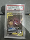 2019 POKEMON SUN & MOON TEAM UP #165 FULL ART/GENGAR & MIMIKYU GX PSA 9