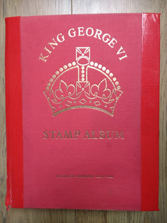 King George VI GB and Commonwealth Stamp Collection in Red SG Crown Album.