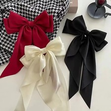 Large Bow Hair Clips Stylish Ribbon Bowknot Barrettes Set for Women Girls