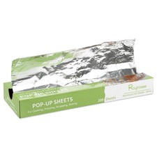 Roponan Aluminum Foil - 200 Precut Sheets, 16.5 x 12 inch, 200 Silver