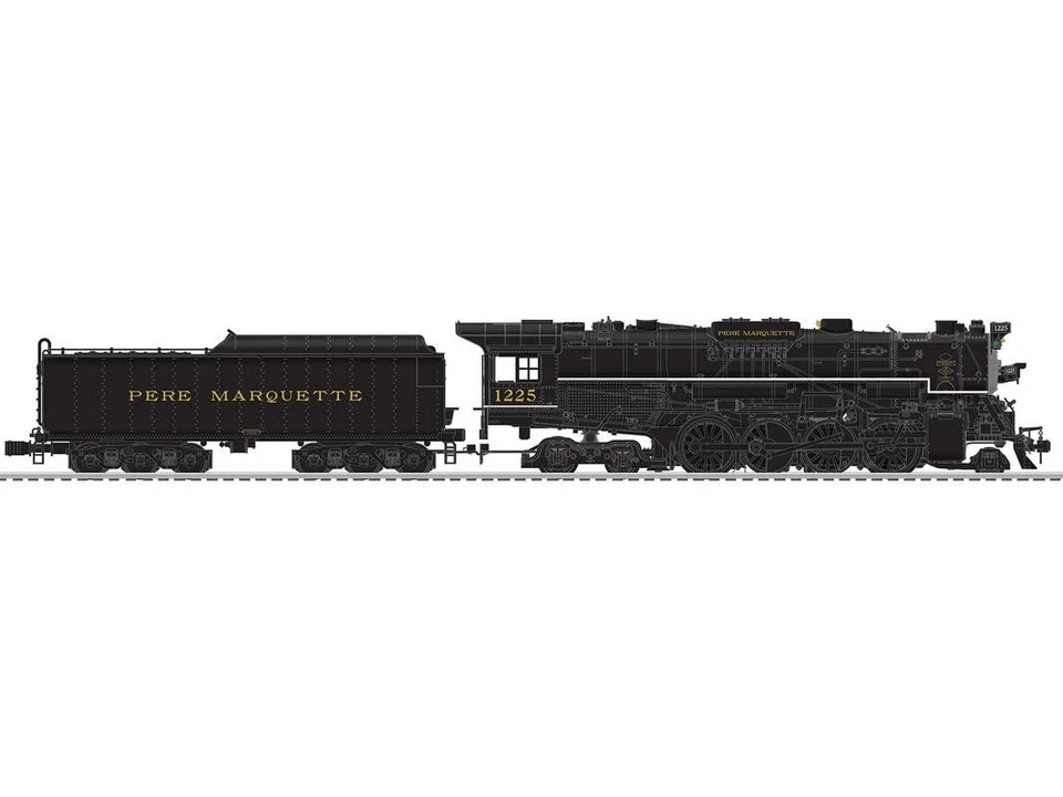 Lionel 6-84693 O Pere Marquette Legacy Berkshire 2-8-4 Steam Locomotive #1225 LN - Image 2 of 2
