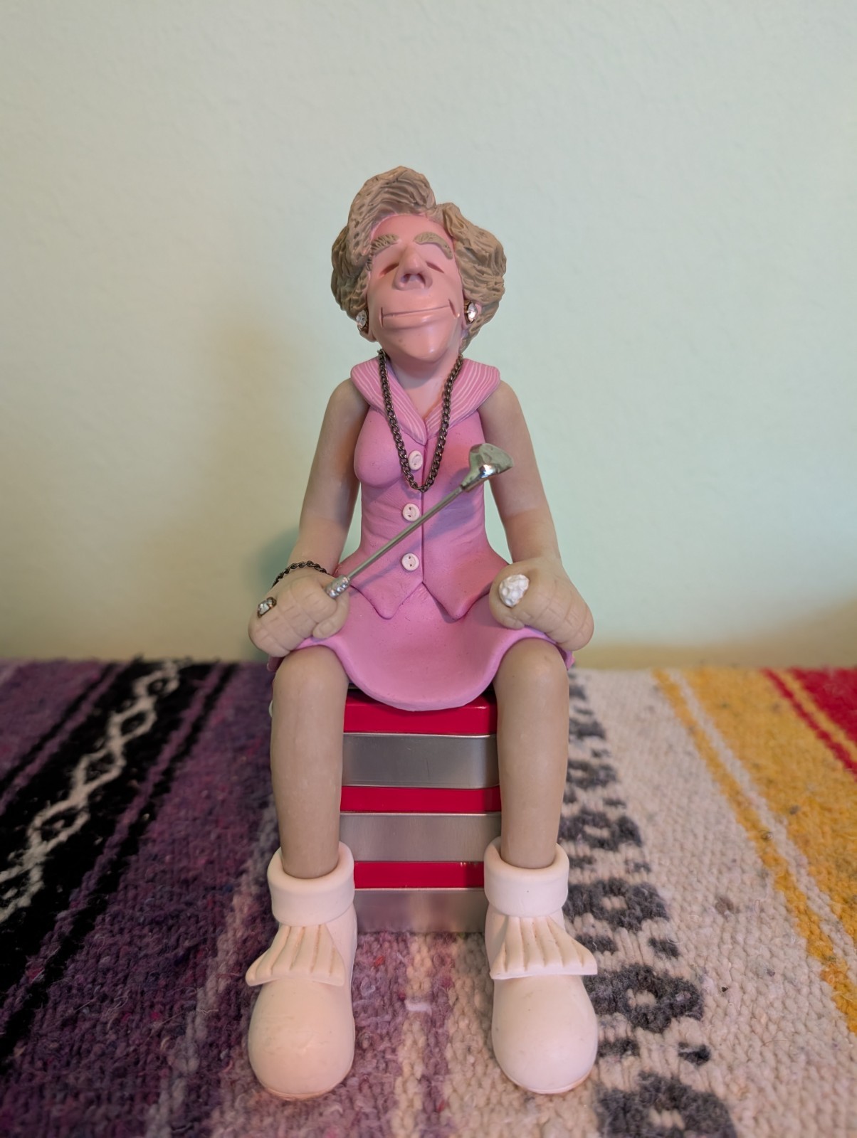 Diana Manning Family of Friends Limited Edition Lady Golfer Shelf Sitter