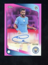 2025 Topps Chrome UEFA UCC Riyad Mahrez Auto Pink 151/250