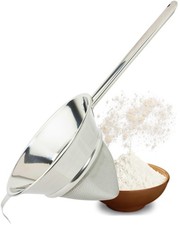 Large Professional Conical Sieve/Passing Strainer - Robust 24cm Rounded Handl...