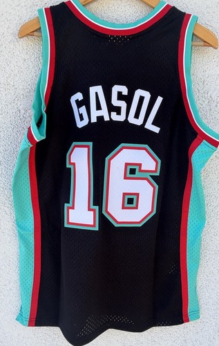 Camiseta deportiva Mitchell & Ness Memphis Grizzlies Swingman 01 Pau Gasol Lg nueva con etiquetas precio de venta sugerido por el fabricante 135 USD - Imagen 2 de 7