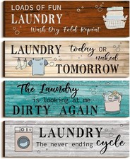 Laundry Room Decor Laundry Room Wooden Sign Funny Sign Wall Plaque Rustic Farmho