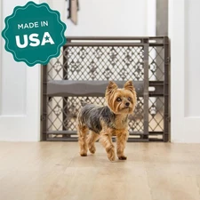 MYPET North States Paws Portable Pet Gate- Fieldstone 26-40", 23" H