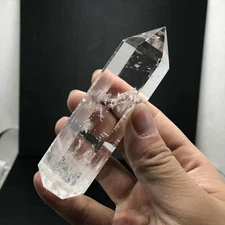 Raw Natural Clear Quartz Crystal Point Wand Spiritual Healing Meditation Obelisk