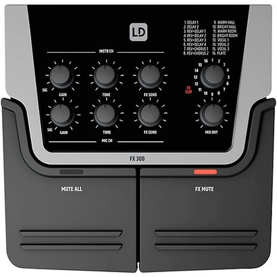 LD Systems FX 300 Vocal Effects Processor With 2-Channel Pedal   #R7322