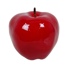 Flora Bunda 6" Artificial Shiny Large Centerpiece Apple,red