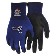 MCR SAFETY N9696L Coated Gloves,Nylon,L,PR 4KWZ4