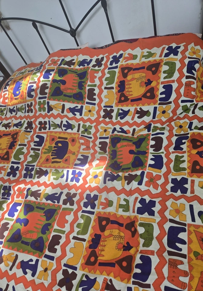 NWT Cotton Jaipuri Bed Sheet mandala Throw Queen Bedding Cover Chams Set - Image 2 of 4