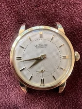 Vintage Rare LeCoultre Automatic Bumper Cal. P812 Honeycomb Dial Men's Watch