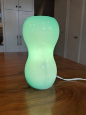 Vintage 1990’s IKEA Kvintant Turquoise Blue Aqua Cased Glass Table Lamp Modern