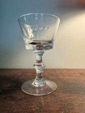 Vintage Heisey  #5086 Plantation Ivy Cocktail Stem #1069 Lilyvale cutting