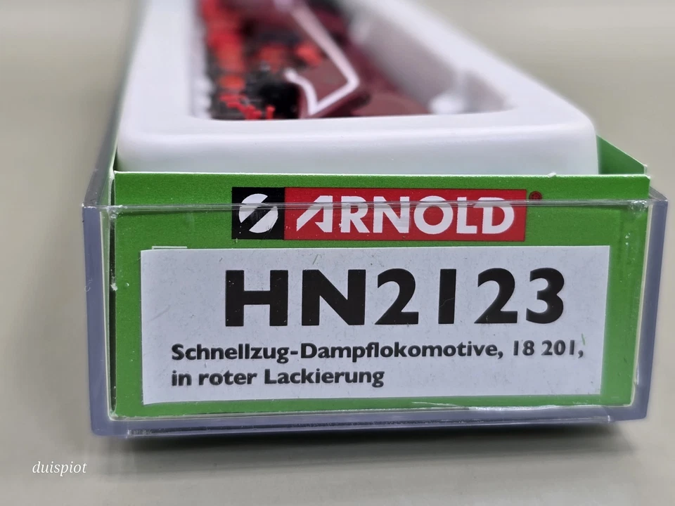 Spur N ARNOLD HN2123  Schlepptenderlok 18 201 DC , DR, Ep. IV, in OVP, Rarität  - Bild 2 von 4
