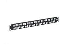 NEW ICC IC107BE241 Blank Patch Panel 24-Port EZ 1RMS - 24 Ports x RJ-11 1U High