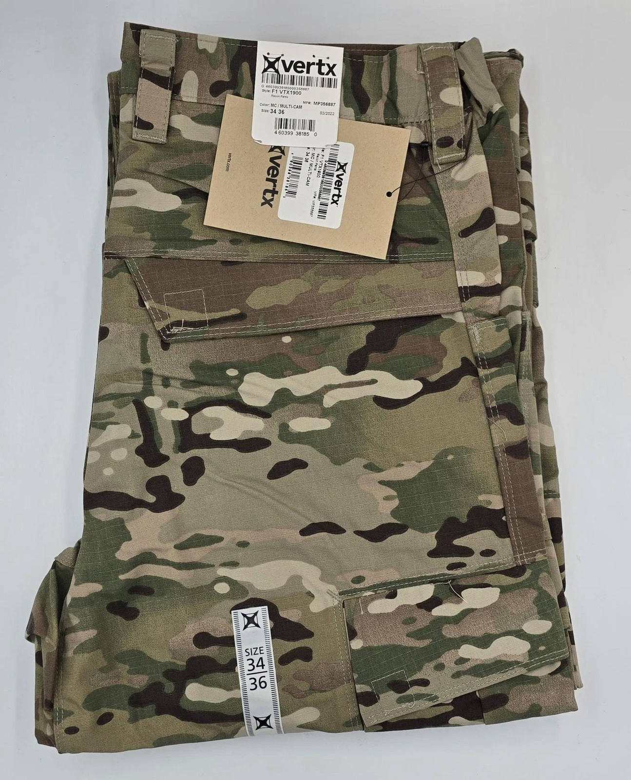 Vertx Mens Recon Combat Overt Tactical Gear Uniform Cargo Pants Multi-cam 34x36
Opens in a new windo