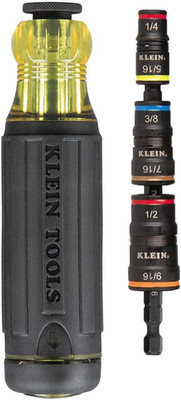 Klein Tools 32303HD Impact Driver Set, 20-In-1 SAE Impact Rated Sockets and Scre
