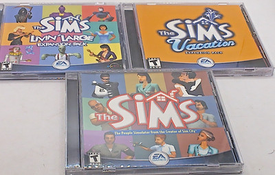 The Sims CD Rom Collection - The Sims, Vacation & Livin' Large Expansion Packs