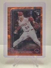 Ryan Zeferjahn Topps Update Orange Diamonte #'d 9/25 ANGELS SSP
