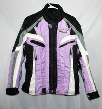 Castle X  Jacket Womens Medium Purple White Snowmobile Winter Insulated Coat