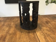 Vintage / Retro hand carved African Stool Tanzania perfect plant stand