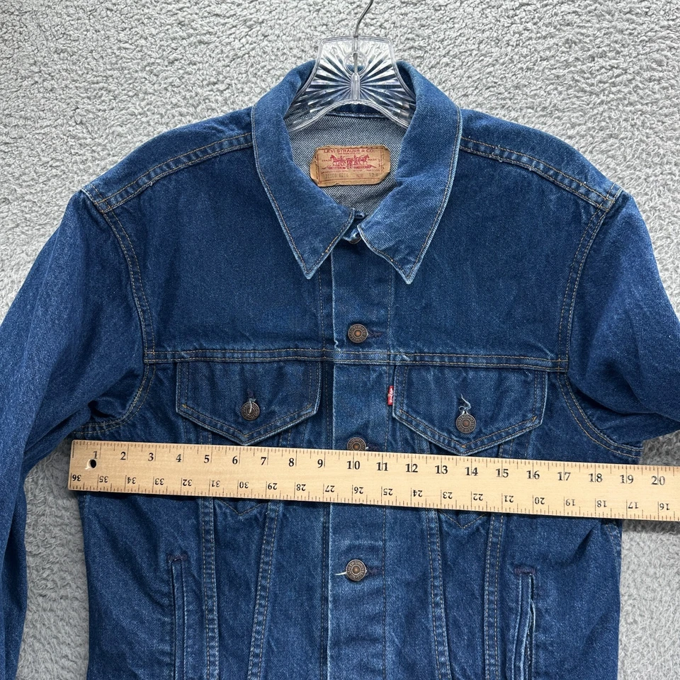 Chaqueta Levis De Colección Para Hombres 42 Grande L 71506 0216 Tipo 3 Camionero Chaqueta Denim EE. UU. Foto 4 de 4