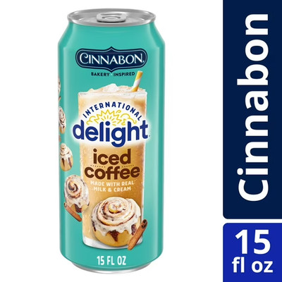 International Delight Iced Cinnabon Coffee Drink 15 oz ( Pack of 24 )~07/2026