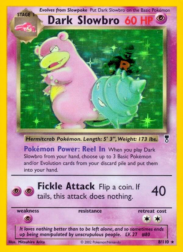 Pokémon TCG - Dark Slowbro - 8/110 - Holo - Legendary Collection [Light Play]