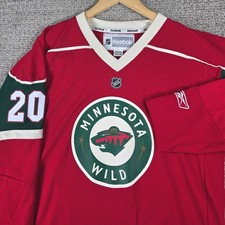Reebok Minnesota Wild Hockey Jersey Youth XXL Ryan Suter 20 Red Green NHL