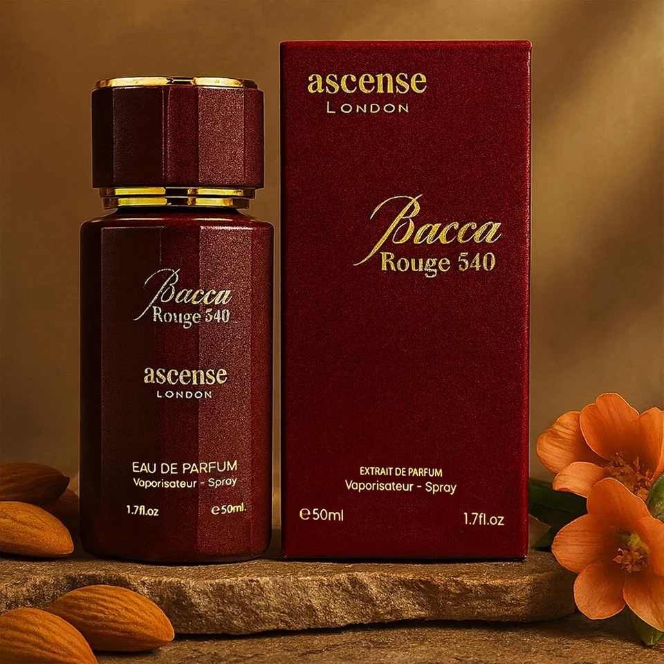 ASCENSE LONDON Becca Rouge 540 Eau de Parfum 50ml Long Lasting Luxury Fragrance for Women