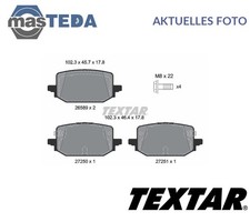 2658903 SATZ BREMSBELÄGE BREMSKLÖTZE HINTEN TEXTAR NEU OE QUALITÄT