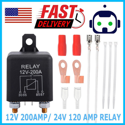 #ad #ad High Current 4 Pin DC 12V 200A Relay Split Switch for Car Truck Motor Motorcycle $11.95