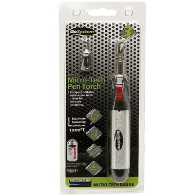 GO SYSTEM MICRO TECH PEN GAS BUTANBETRIEBENE FACKEL KIT KOMPAKTE FLAMMENSTEUERUNG NEU